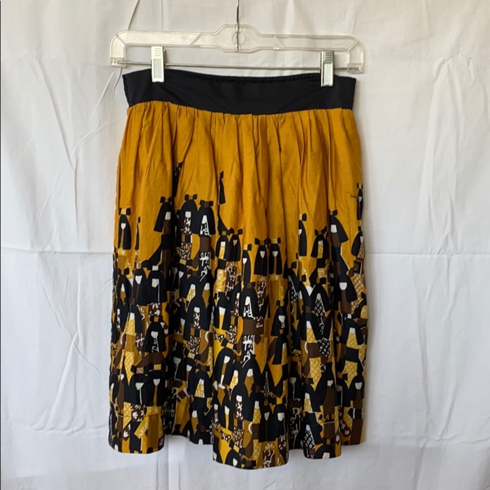 Edme & Esyllte from Anthropologie printed skirt
